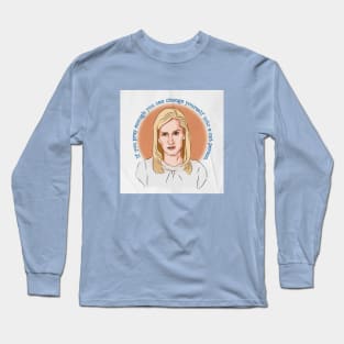 If You Pray Enough You Can Become a Cat Person Angela Martin The Office Quote Long Sleeve T-Shirt